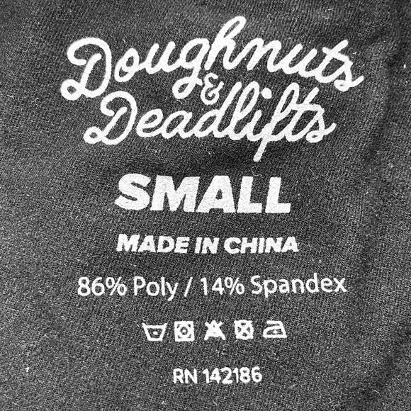 Doughnuts & Deadlifts Leggings Small - Picture 5 of 5